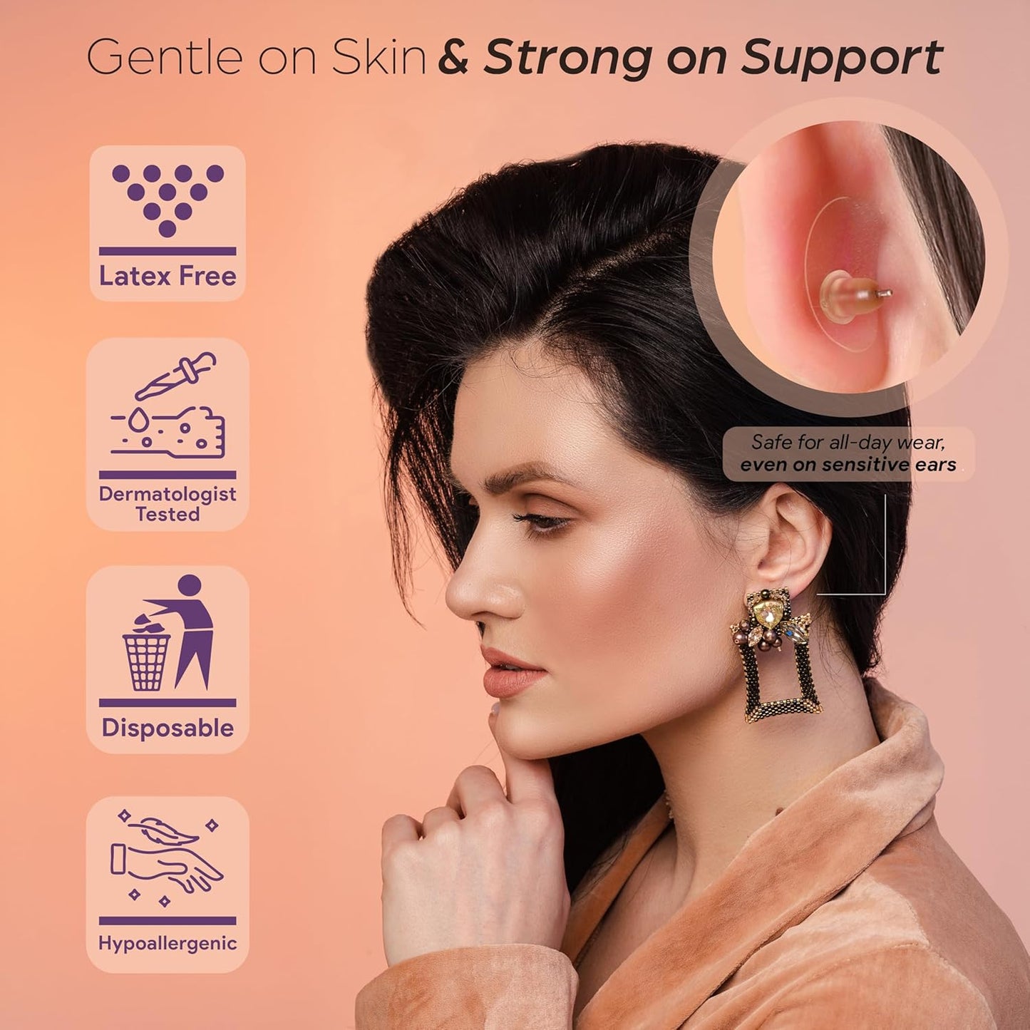 Premium Earlobe Support Patches ||  Pack Of 100