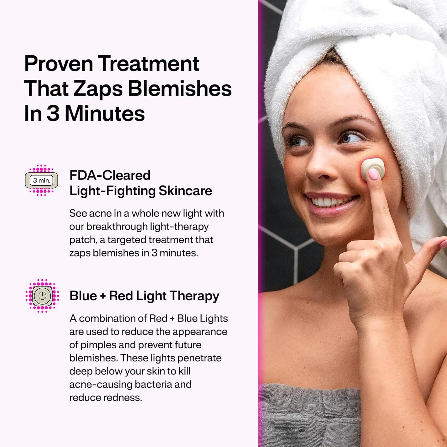 Light Therapy Acne Patches ( Pack Of 6 Patches )