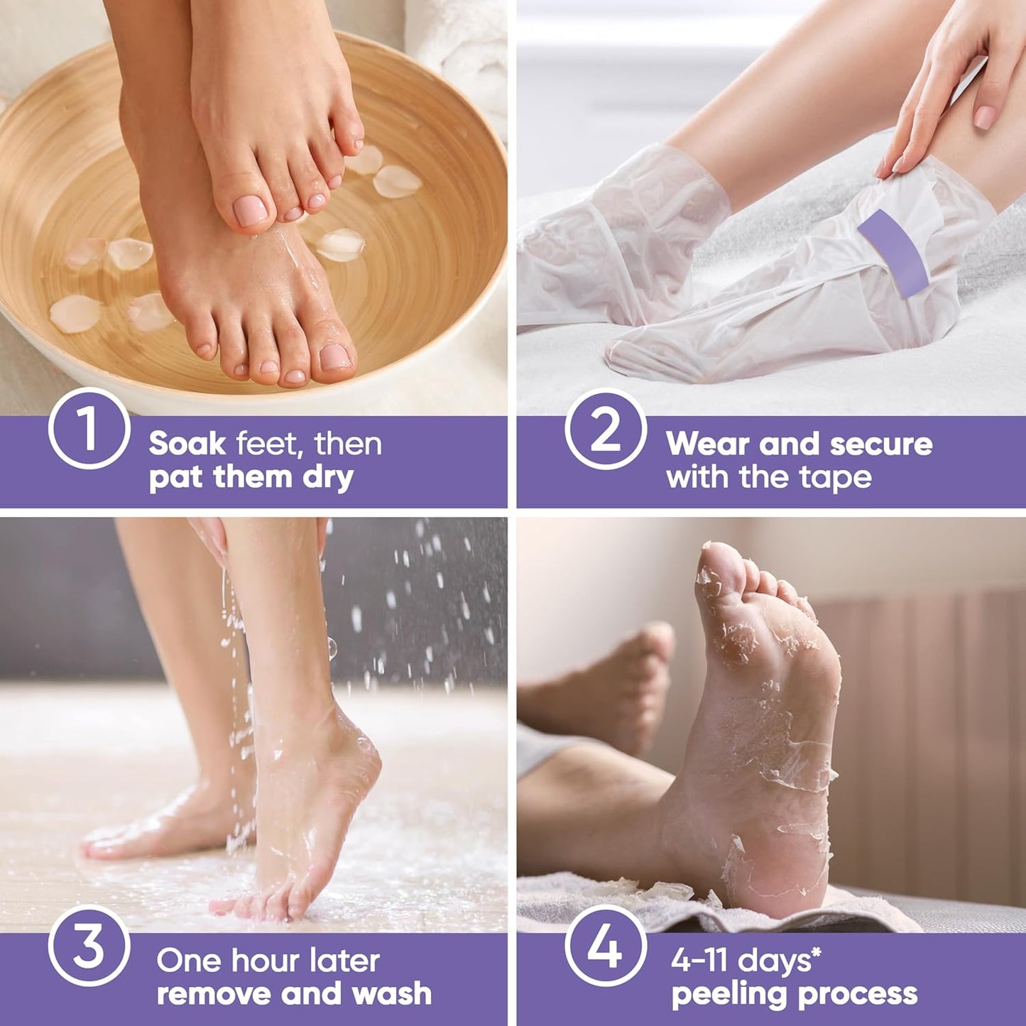 Exfoliating Foot Mask || Pedicure At Home